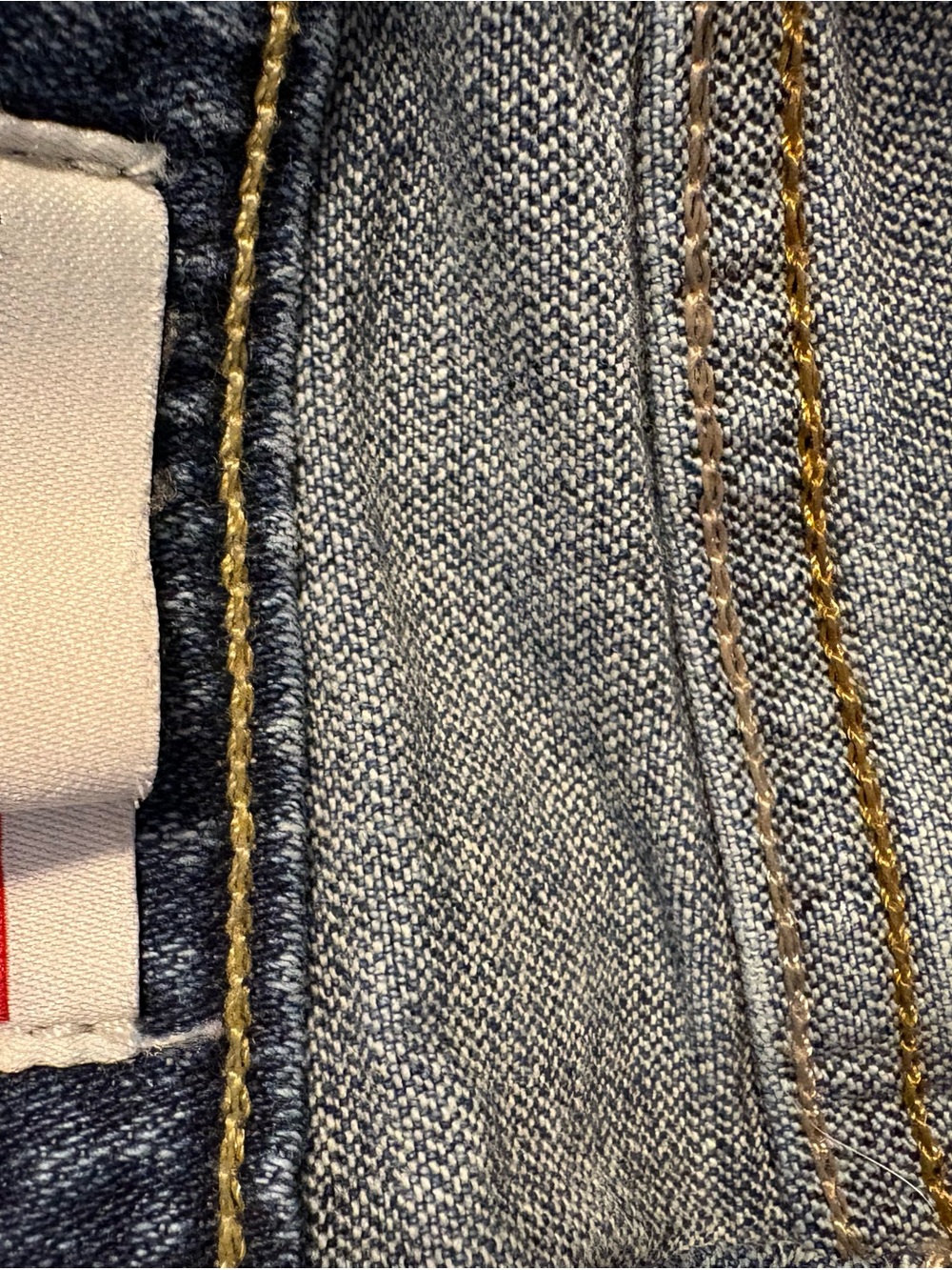Wrangler Rugged Wear Slim Straight Jeans Men’s 34x32 Blue Denim Classic Workwear - Picture 4 of 6